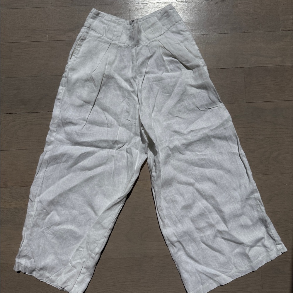 Faithfull the Brand White Wide Leg Pants